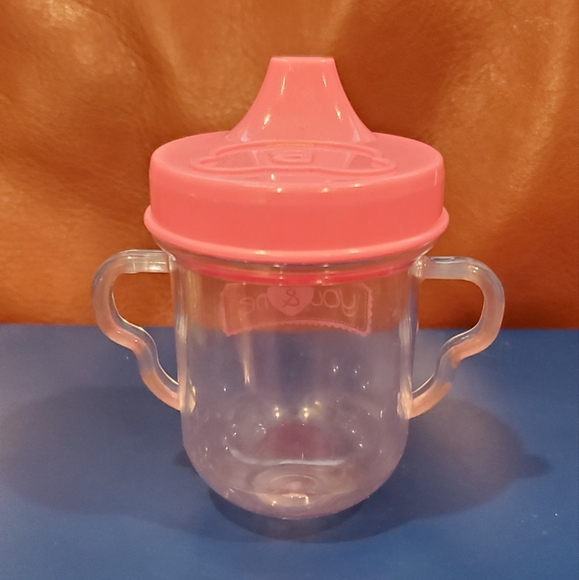 3 inch Pink Lid You & Me Doll Sippy Cup Removable Lid Replacement Toy - Picture 3 of 8